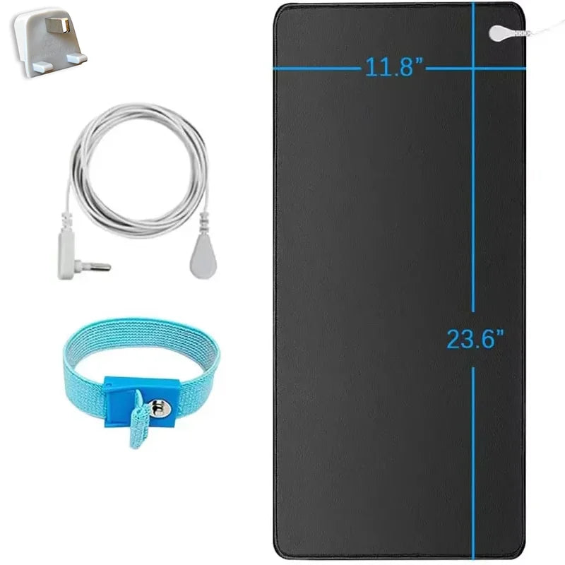 Grounding Mat Earthing Pad PU Grounding Sheet for Sleep Improvement Anxiety Relief Anti Fatigue Body Ground Mat Home Office U Good Vibrations