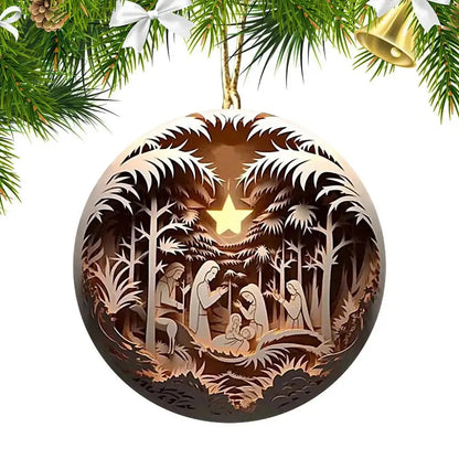 Christmas Tree Pendant Jesus Christ Hanging Ornaments Christmas Tree Ornament Christian Gifts Exquisite Xmas Ornaments Good Vibrations