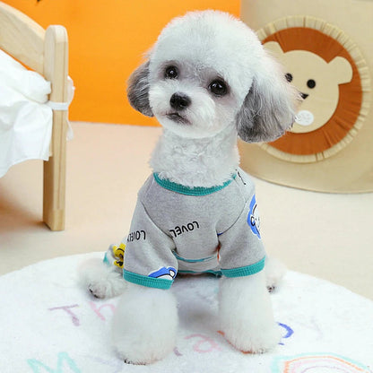 Dog Winter Clothes Warm Costume Tracksuit Dog Jumpsuit Pyjamas Wrapped Belly Puppy Cat Onesie Overalls For Small Dogs York XS-XL Good Vibrations