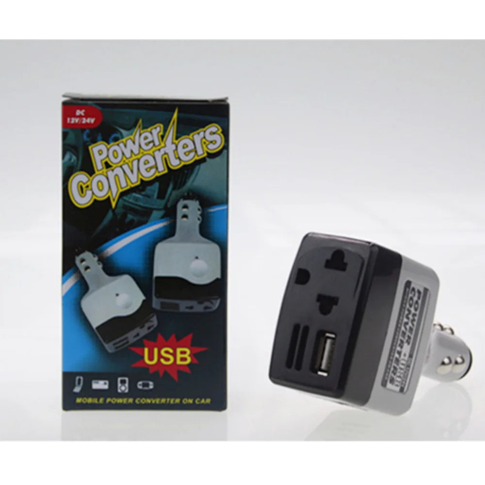 Car Converter Universal Power Transformer 12v/24v To 220v Inverter Power Converter Good Vibrations
