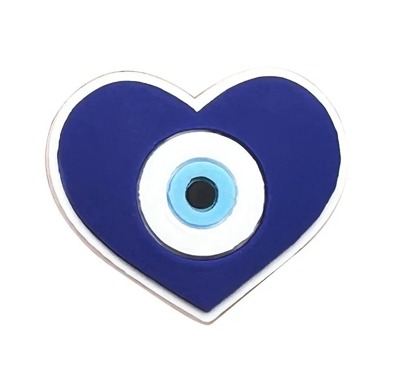Shoe Charms for Crocs Accessories
 Blue Eyes Shoes Charm for Croc Decorations Pins Men Accessory Jeans Woman Clogs Clips Badges Good Vibrations