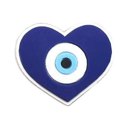 Shoe Charms for Crocs Accessories
 Blue Eyes Shoes Charm for Croc Decorations Pins Men Accessory Jeans Woman Clogs Clips Badges Good Vibrations