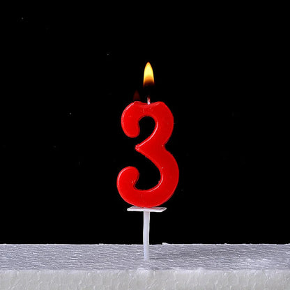 1Pcs Gold Happy Birthday Number Cake Candles 0 1 2 3 4 5 6 7 8 9 Cake Topper Kids Girls Boys Bar Baby Party Supplies Decoration Good Vibrations