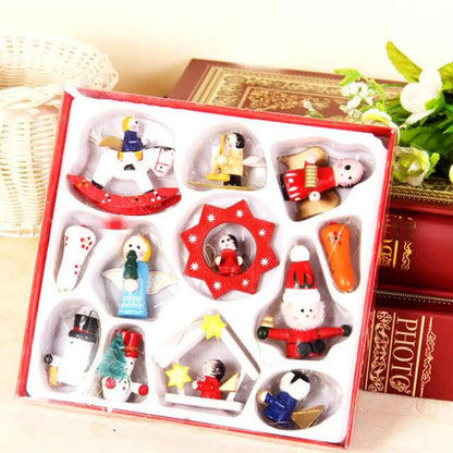 A Christmas Box Christmas Trees Hanging Santa Crafts Ornaments Family Friends Trees Charms Decorations DIY Keychain Pendants Good Vibrations