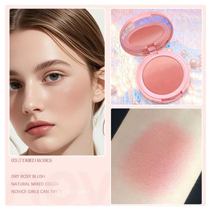 Vibrant Blush Palette, Multi-Color Gradient Design, Lightweight & Blendable Color, Face Cosmetics, With Easy-To-Use Mirror Good Vibrations