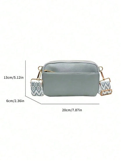 Motorcycle Simple Solid Color Crossbody Bag Shoulder Bag, Women Casual Handbag,Fashionable PU with Phon E Wallet Good Vibrations