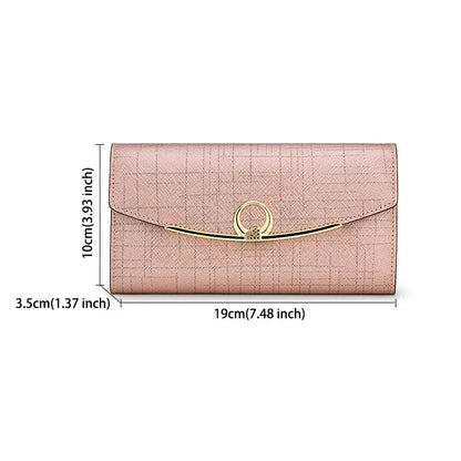 Luxury Designer Women's Long Leather Wallet High Quality Large Capacity Purses for Women Multifunctional Simple Elegant Handbag Good Vibrations
