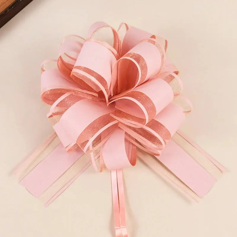 2/4/10Pcs Wedding Car Bow Ribbons Christmas Gift Wrap Packaging Decoration DIY Craft Flowers Birthday Party Supplies Valentines Good Vibrations