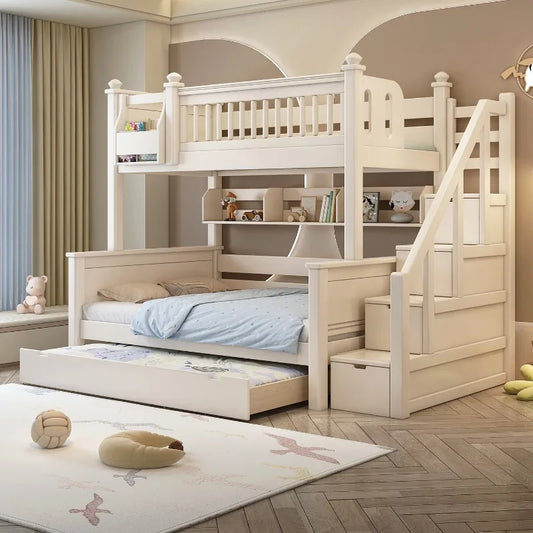 Comforter Wooden Kids Beds Boundary King Size Modern Style Bunk Children Beds Princess Bedroom Litera Infantil Kids Furniture Good Vibrations