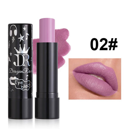 12 Colors Matte Nude Red Lipsticks Waterproof Pink Black Purple Velvet Lipstick Long Lasting Makeup Lip Stick Halloween Cosmetic Good Vibrations