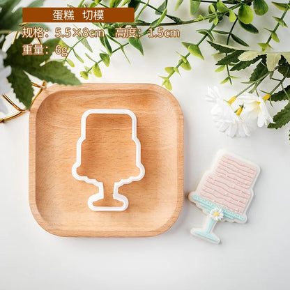 Western Style Wedding Sugar Cookies Mold Valentine's Day Engagement Dessert Table Decoration Cake Molds DIY Baking Cookie Tools Good Vibrations