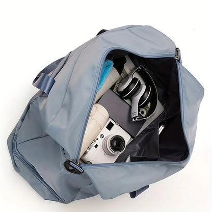 Women Travel Duffle Luggage Bag Sports Handbag Fitness Bag Large Capacity Casual Women's One Shoulder Weekend Overnight Bag Good Vibrations