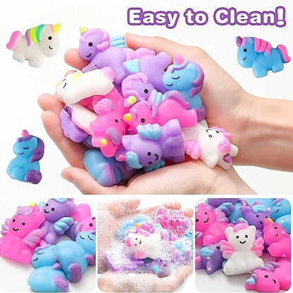 1/12 Unicorn Kawaii Squishies Mochi Squishy Toys Stress Relief Toys for Kids Boys Girls Party Favors Birthday Gifts Prizes Good Vibrations