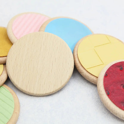 Children Sensory Toys Tactile Board Matching Game Tactile Classification Color Cognition Parish Memory Training Montessori Toys Good Vibrations