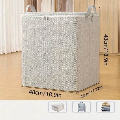 Extra Large Storage Box with Lid Modern Space Saving Design Durable for Clothes Bedding Home Organization Wardrobe Moving Good Vibrations