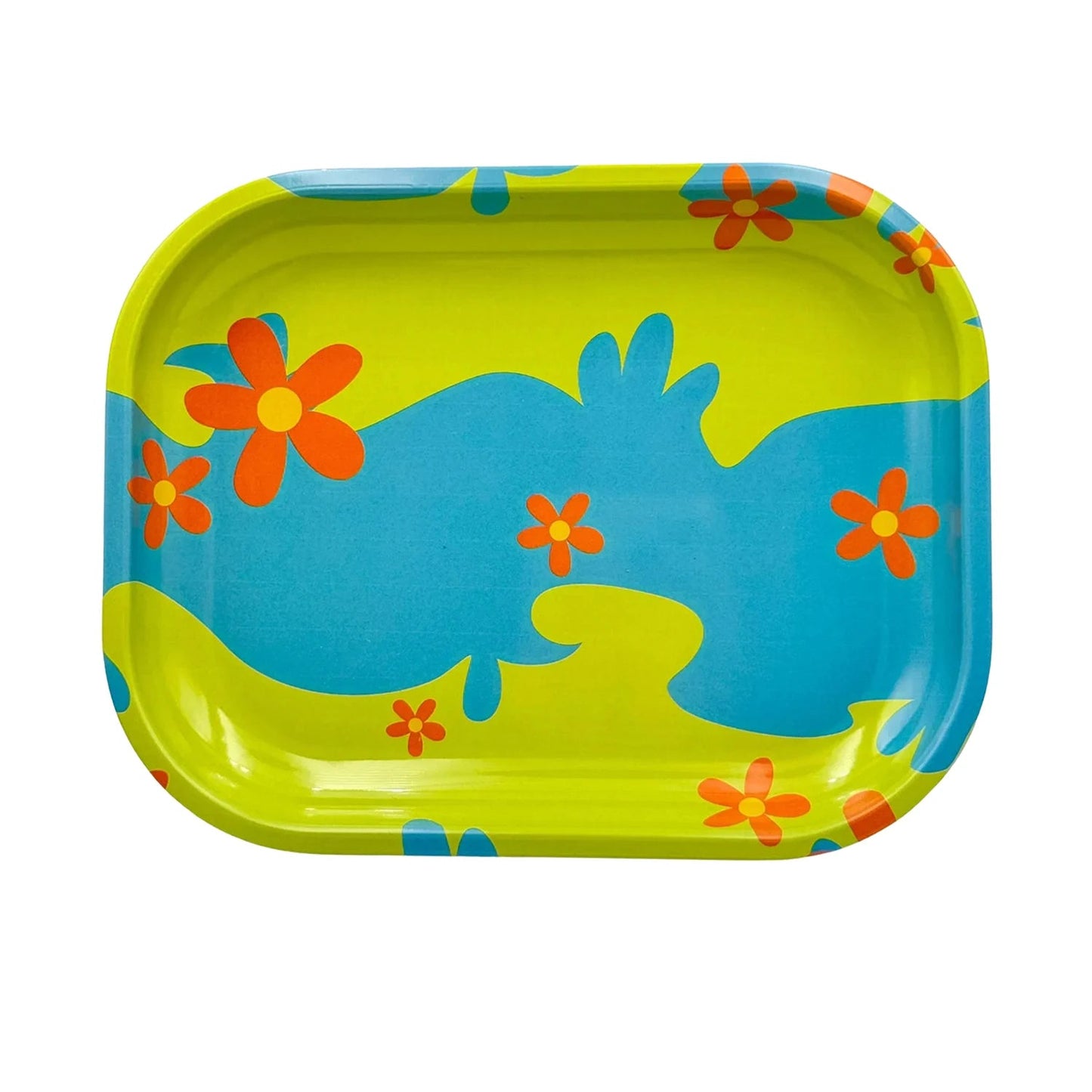 1/2 Pack Daisy Flower Rolling Tray and Herb Grinder Good Vibrations