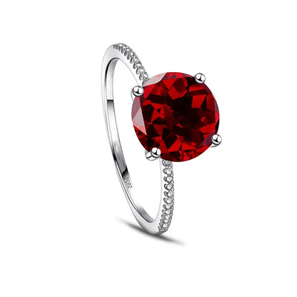 Gica Gema 3.0Ct  Real Solid 925 Sterling Silver Ring Fashion Women Gift 5A Zircon Jewelry Brand Wedding Engagement Silver Rings Good Vibrations