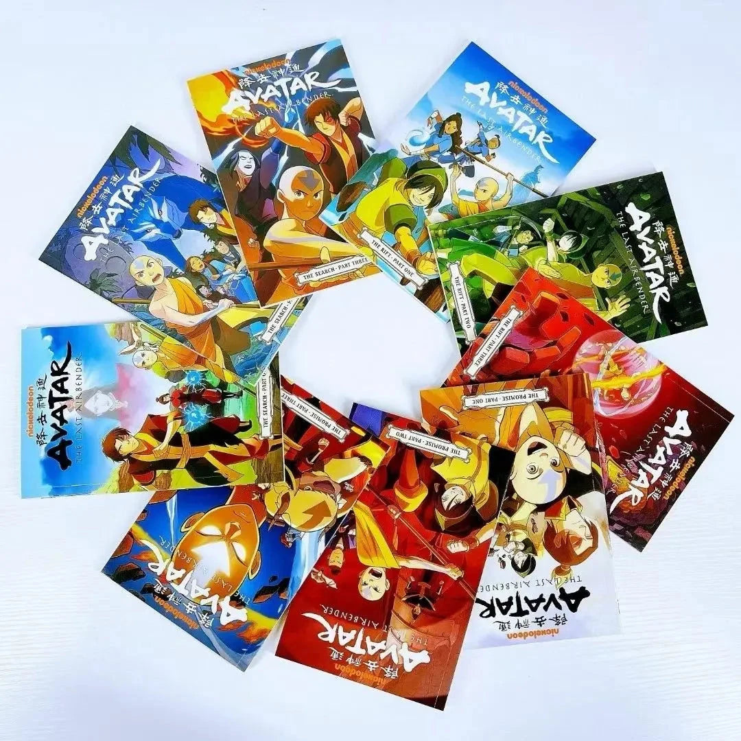 Avatar:The Last Airbender Season 1 Nine books + Season 2 Nine books English book American comics Action comedy fantasy story Good Vibrations