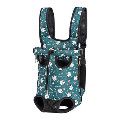 Adjustable Cat Carrier Bag Pet Double Shoulder Backpack Portable Bag Outdoor Travel Camping Hiking Cat Bag Dog Bag Good Vibrations