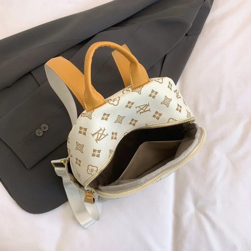 2025 Designer Backpack Women, Lightweight Large Capacity Travel Rucksack, Chic Minimalist School Bag for Casual Street Style Good Vibrations