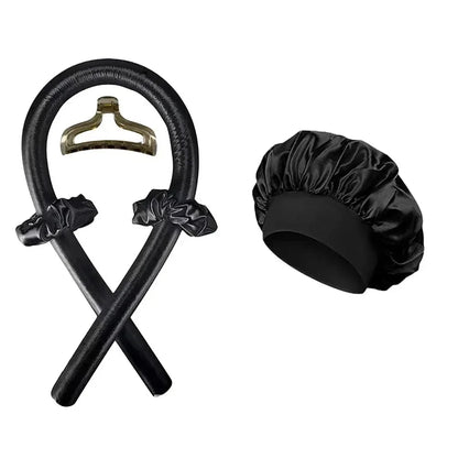 Heatless Curling Rod Night Cap No Heat Ribbon Lazy Hair Curlers Headband Hair Rollers Sleeping Soft Headband Hair Styling Tools Good Vibrations