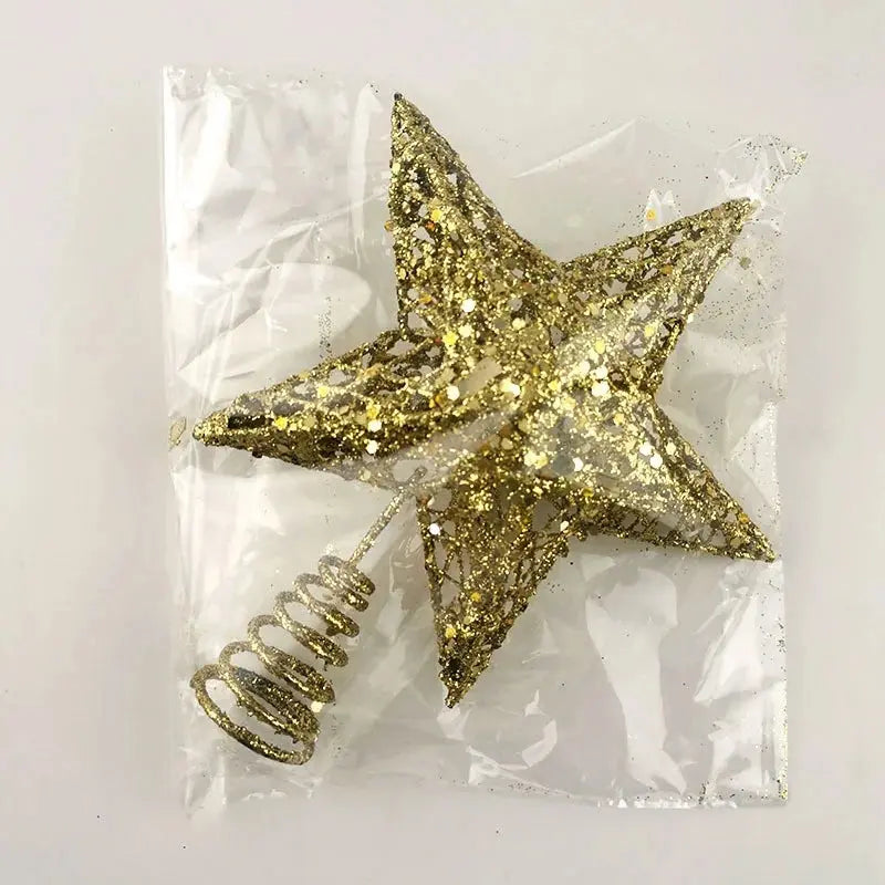 (1pcs/pack)15*20cm Gold And Silver Glitter Christmas Tree Children's Gift Decorations For Home Xmas Tree Ornaments Handmade DIY Good Vibrations