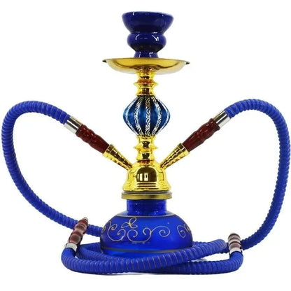 Black Blue Green Red White Yellow,10.6in\27cm Small,Single\Double Hose 1\2,Bar Shisha Full Set Luxury Smoking Pipe Hookah Set Good Vibrations