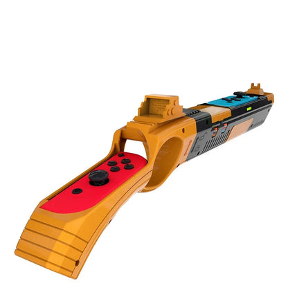 for Nintend Switch NS/NS OLED Gun Shape Handgrip Sense Joystick Game Controller Gamepad Joypad Gaming Accessories Good Vibrations