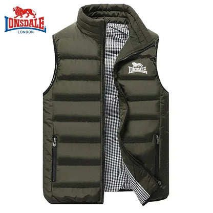 Men's Embroidery Brand High Quality Warm Vest Vest, Autumn and Winter Luxury Fashion Brand, Sleeveless Outdoor Windproof Jacket Good Vibrations