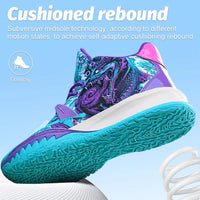 Mens Basketball Shoes Non-Slip Breathable Outdoor Sneakers Fashion Graffiti Sports Training Shoes for Running Walking Good Vibrations