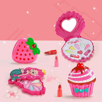 Girls Make Up Set Toys Beauty Makeup Tools Children Pretend Play Toys Safe Non Toxic Dressing Cosmetic Nail Polish Toys Gifts Good Vibrations