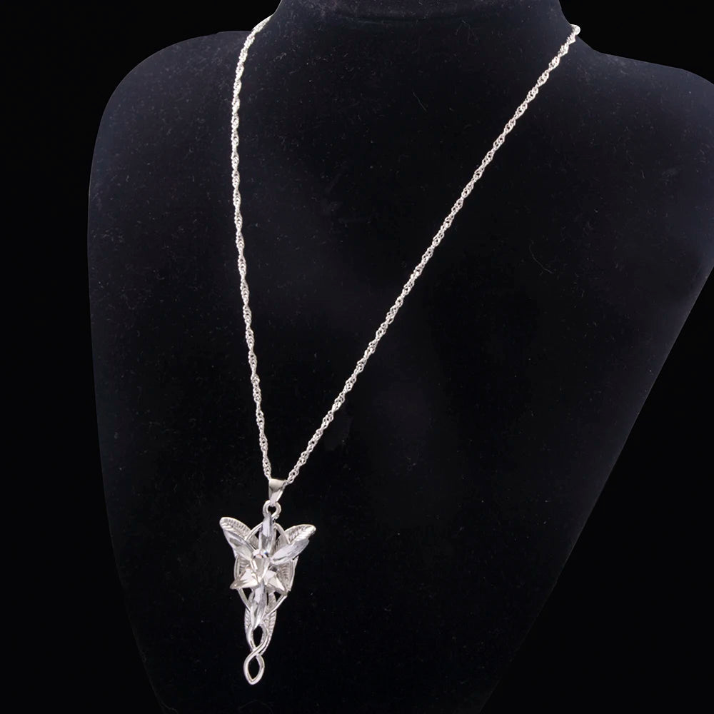 The Lord of the Rings Necklace Elf Princess Arwen Twilight Star Crystal Pendant Necklaces for Women Choker Jewelry Gift Good Vibrations Adult Super Store