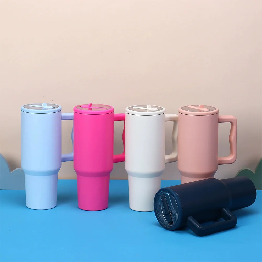 40Oz Tumbler Flip Straw Lid Replacement Spill Proof Resistant Tumbler Lid Reusable Spray Proof Tumbler Cover for stanley Cug Good Vibrations Adult Super Store
