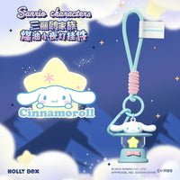 New Sanrio Night Light Pendant Toys Anime Kuromi Pochacco Cinnamoroll Melody Keychain Ornaments For Kids Christmas Present Good Vibrations