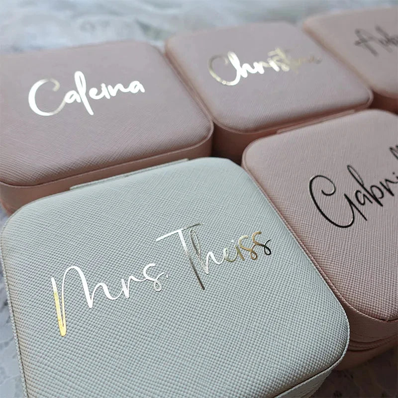 Personalized Bridesmaid Gifts Bachelorette Party Gift Travel Jewelry Case Wedding Gifts Hen Party Gifts Birthday Favor For Her Good Vibrations