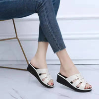 Shoes for Women Summer Women High Heel Slippers Thick Bottom Fashion Home Non-slip Mother Shoes Women Sandals Slippers Women Good Vibrations