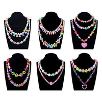 500pcs DIY Handmade Beaded Children's Toy Creative Loose Spacer Beads Crafts Making Bracelet Necklace Jewelry Kit Girl Toy Gift Good Vibrations