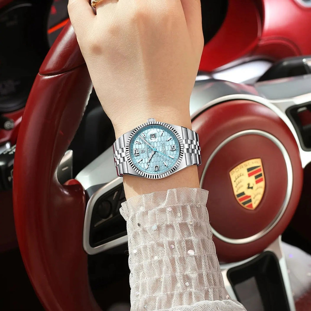 POEDAGAR Elegant Women's Watches High Quality Luxury Watch For Ladies Luminous Waterproof Date Women Quartz WristWatch Reloj+Box Good Vibrations