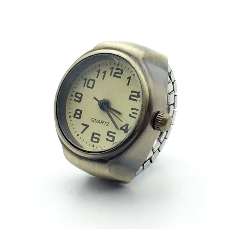 Fashion Rings Finger Watches for Women Men 2025 Fashion Party Quartz Watches Unisex Couple Rings Jewelry Gifts Good Vibrations