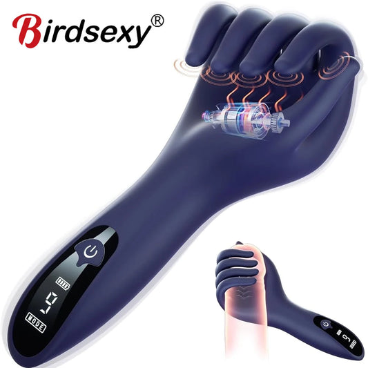 Glans Trainer for Men Powerful Vibrating Penis G Spot Masturbator Soft Fingertip Prolong Endurance Massage Vibrator Erotic Toys Good Vibrations Adult Super Store