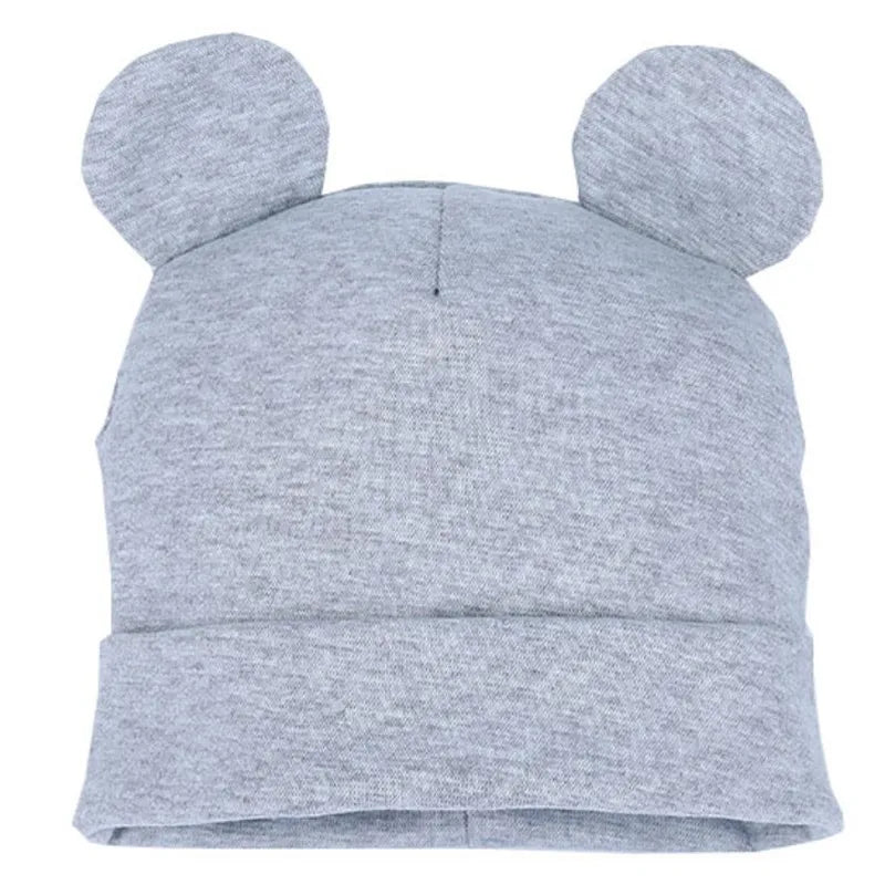 Cotton Baby Hat for Girls Beanies Cap Spring Autumn Solid Color Cute Ear Boys Hat Cap for Kids Infant Toddler Hat Baby Stuff Good Vibrations