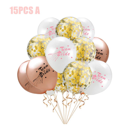 Bride To Be Balloons Rose Gold Letters Foil Balloon Team Wedding Decorations Bachelorette Party Supplies Good Vibrations
