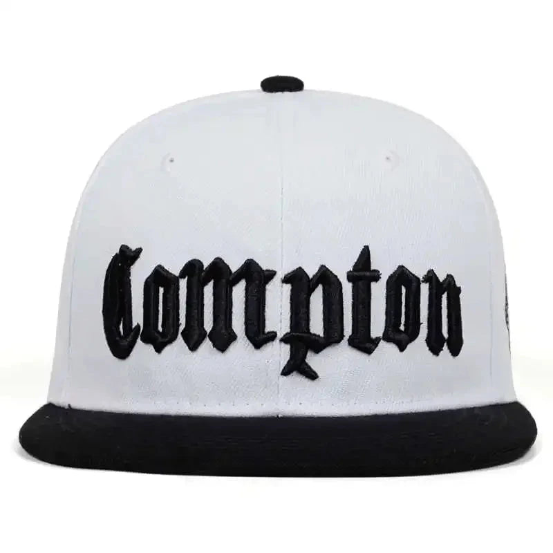 New COMPTON Embroidery Baseball Cap Hip Hop Snapback Caps Flat Fashion Sport Hat for Unisex Adjustable Dad Hats Good Vibrations