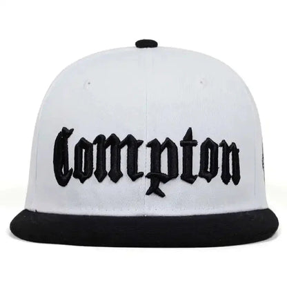 New COMPTON Embroidery Baseball Cap Hip Hop Snapback Caps Flat Fashion Sport Hat for Unisex Adjustable Dad Hats Good Vibrations