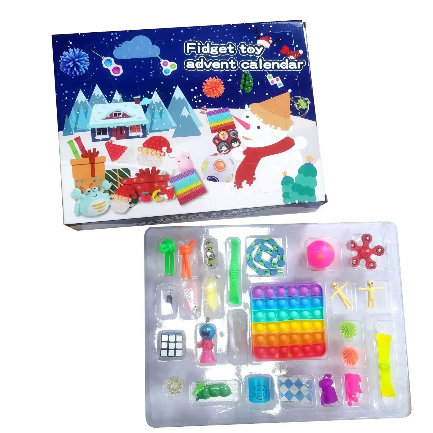 Christmas Advent Calendar for Kid girls boys gift Set for Chritmas Party 24 Days Countdown Calendar calendario de adviento Good Vibrations