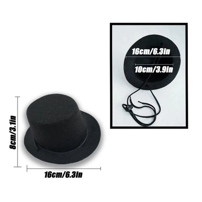 Festival Dog Hat Dogs Cat Wedding Party Gentleman Hats Caps For Puppy Kitten Headwear Pet Halloween Photo Prop Top Hat Accessory Good Vibrations