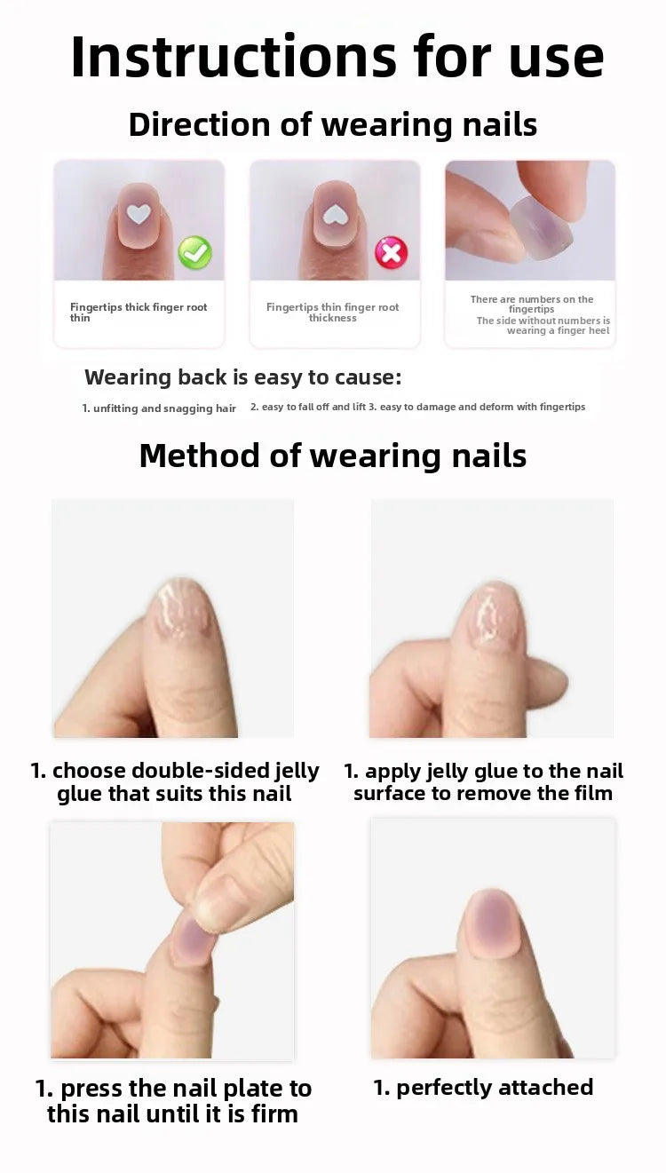 24Pcs/Set Long Ballet Fake Nail Art Halloween Pumpkin Head Artificial Acrylic Wearable Square Head Fake Nails Press on Nail Tips Good Vibrations