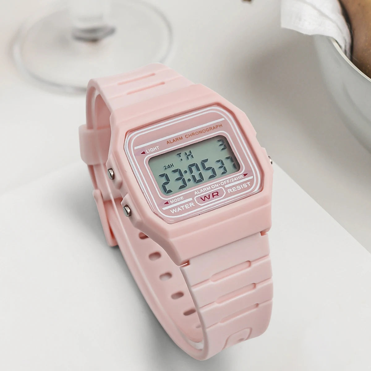 Hot Selling Women LED Digital Electronic Watch Multifunctional Outdoor Simple Leisure Men and Women Sports Watch Reloj Good Vibrations