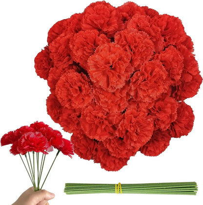 50Pcs Mexican Marigold Artificial Flowers for Day of The Dead Diwali Home DIY Craft Party Halloween Dia De Los Muertos Decor Good Vibrations