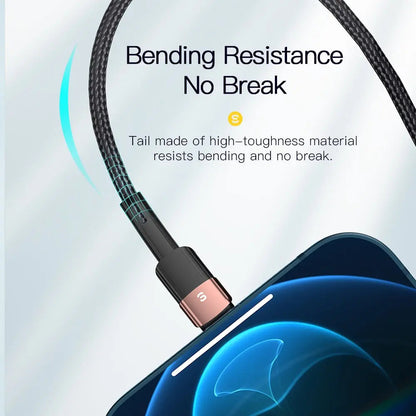 Essager Fast Charging For iPhone Usb Cable 11 12 13 Pro Max Mini Xs Xr X SE 8 7 6 Plus 6s 5 5s 2.4A Wire For iPhone Charger Cord Good Vibrations